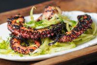 Grilled Octopus Salad with Tangy Citrus Vinaigrette