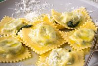 Fresh Spinach and Ricotta Ravioli Recipe for Homemade Pasta