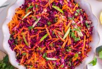 Crunchy Cabbage and Carrot Salad with Zesty Dressing