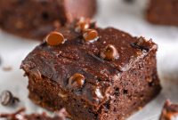 Decadent Pumpkin Fudge Brownies with Spiced Maple Glaze