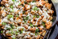 Thai Chicken Totchos: Spicy Peanut Sauce Nacho Bites