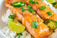 Thai-Style Salmon with Coconut Lime Sauce