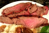 Peppered Sirloin with Bacon Mushroom Cream Sauce