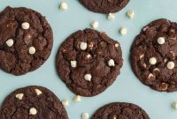 Chewy Chocolate Cookies with White Chocolate Chips Recipe