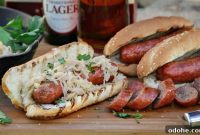 Bratwurst and Sauerkraut Hoagie Recipe — Grilled Sausage Sandwich