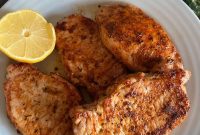 Juicy Pork Chops Grilled on a Blackstone Griddle