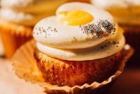 Lemon Curd Filled Cupcakes with Buttery Vanilla Frosting