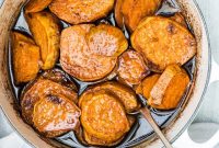 Southern Candied Sweet Potatoes with Brown Sugar and Pecans