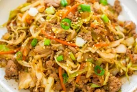 Chicken Egg Roll Bowl Recipe: Quick Stir-Fry with Cabbage & Pork