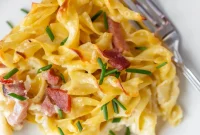 Ham and Noodle Casserole (Schinkenfleckel) Recipe