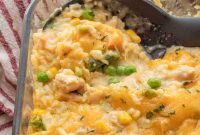 Cheesy Chicken, Rice & Veggie Casserole Recipe