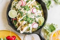 Green Chili Chicken Enchiladas with Creamy Salsa Verde