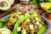 Fiesta Chicken Lettuce Wraps with Zesty Salsa and Avocado