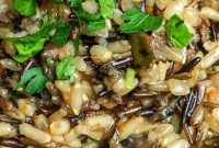 Instant Pot Wild Rice Pilaf with Mushrooms & Herbs