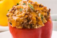 Taco-Stuffed Peppers: Cheesy Mexican Dinner Recipe