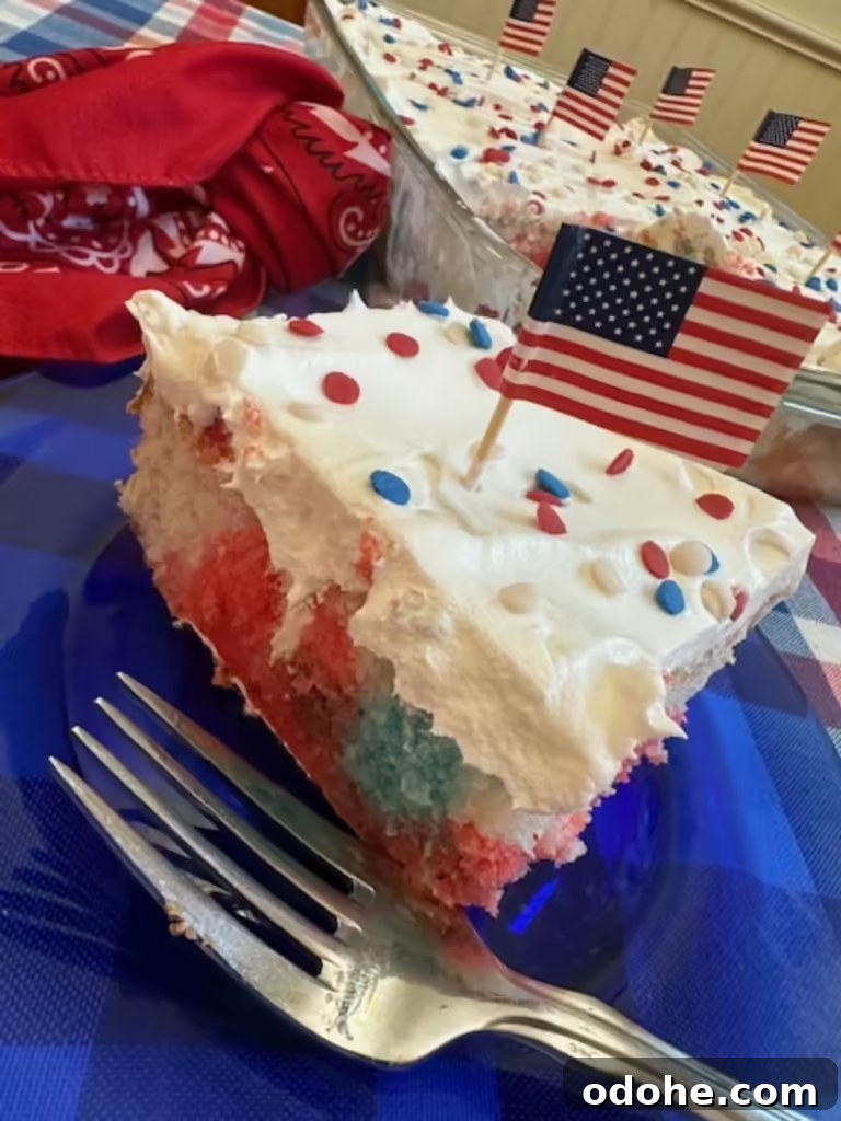 Festive Summer Jello Poke Cake Recipe for Bright Celebrations 2 jello poke cake