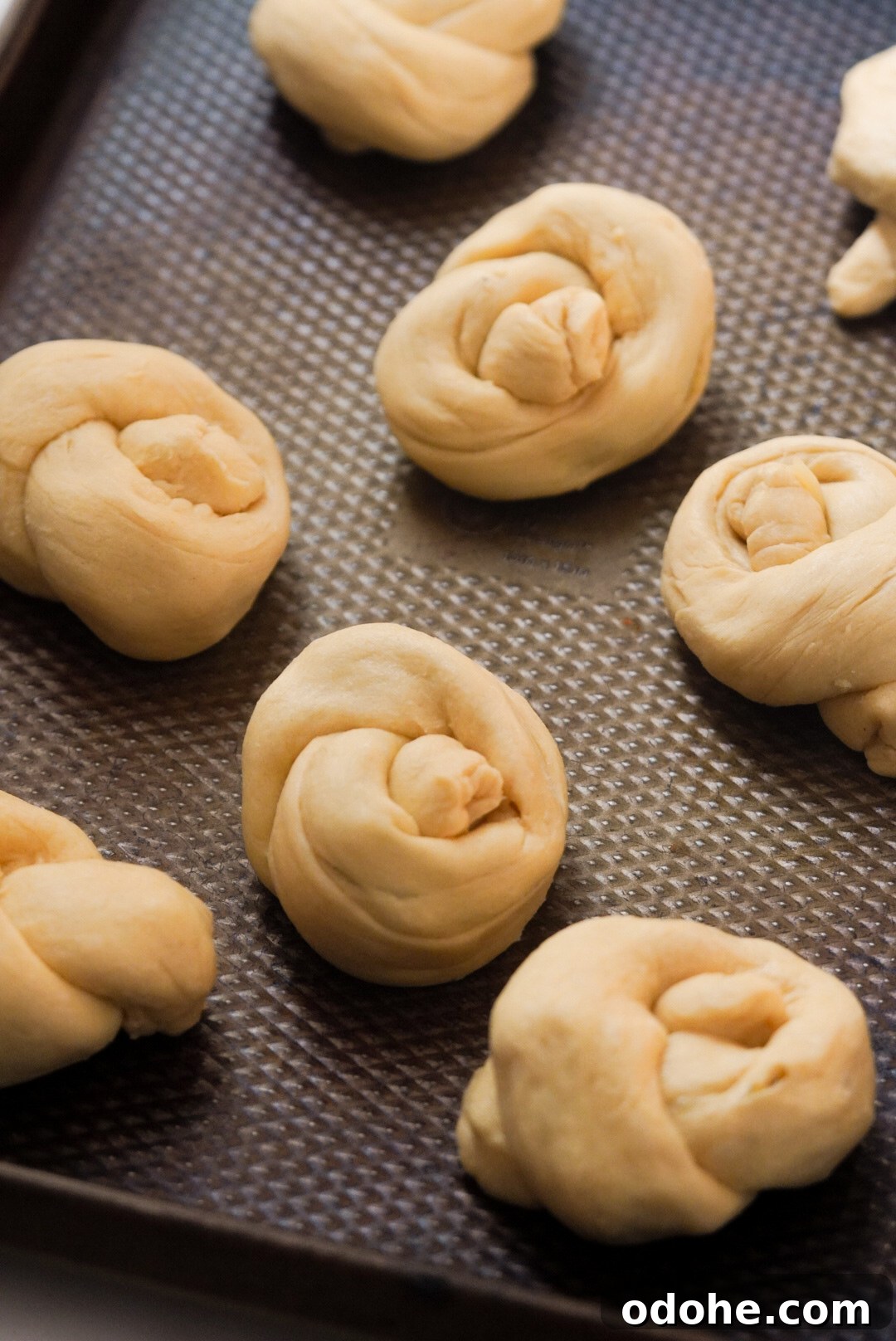 crescent dough knots