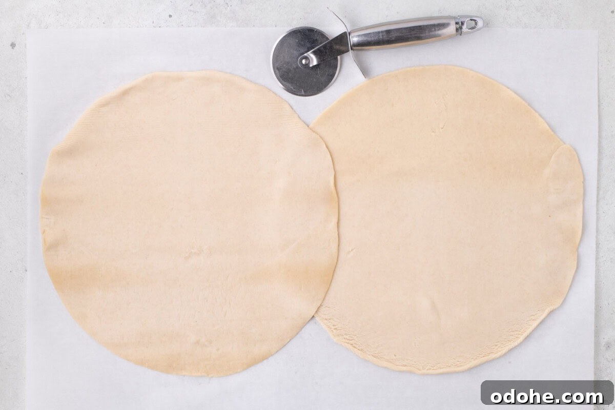 Giant Pumpkin Slab Pie Recipe for Fall Gatherings 5 two premade pie crusts overlapping