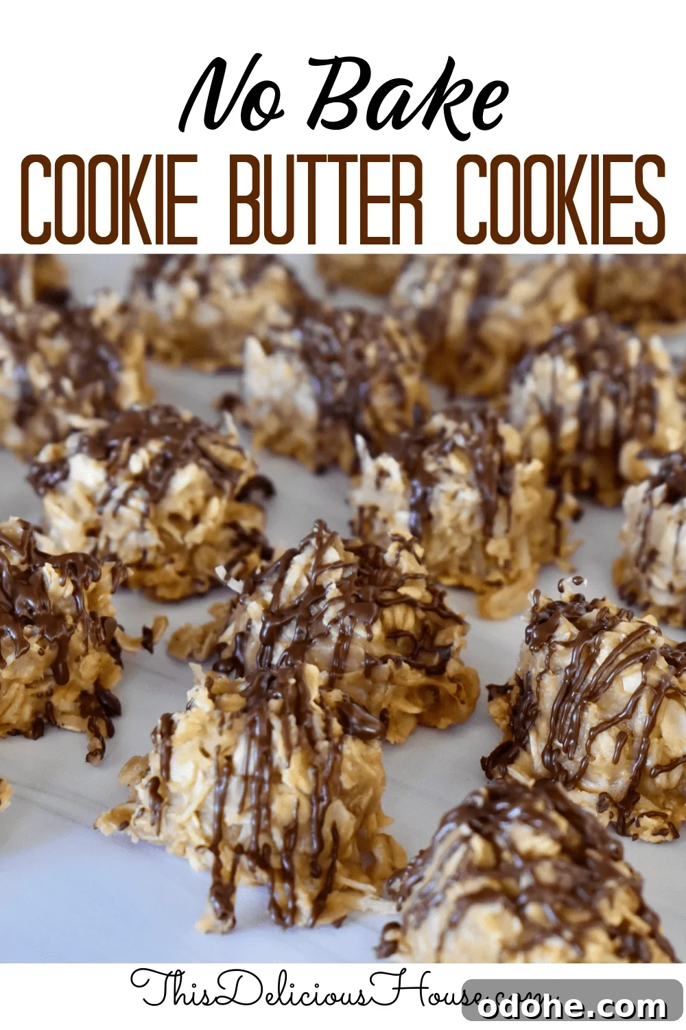 No Bake Cookie Butter Cookies 
