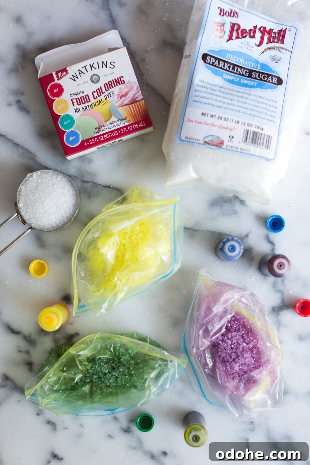 Crepe King Cake: Traditional French King Cake Made with Crepes 3 Crepe King Cake - homemade sugar sprinkles