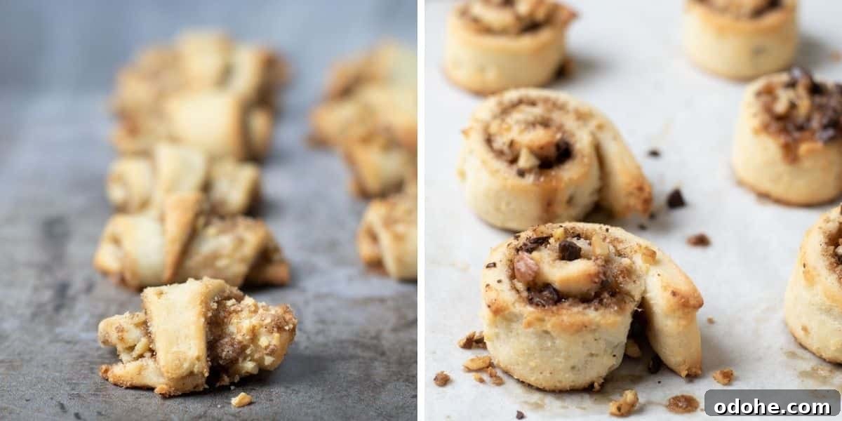 Homemade Gluten-Free Rugelach Recipe: Flaky, Dairy-Free Pastries 9 Photos showing you two ways to roll the rugelach.