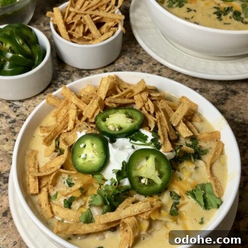 White Chicken Chili in the Crockpot