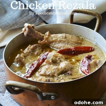 Bengali Chicken Rezala cooked in Kolkata style