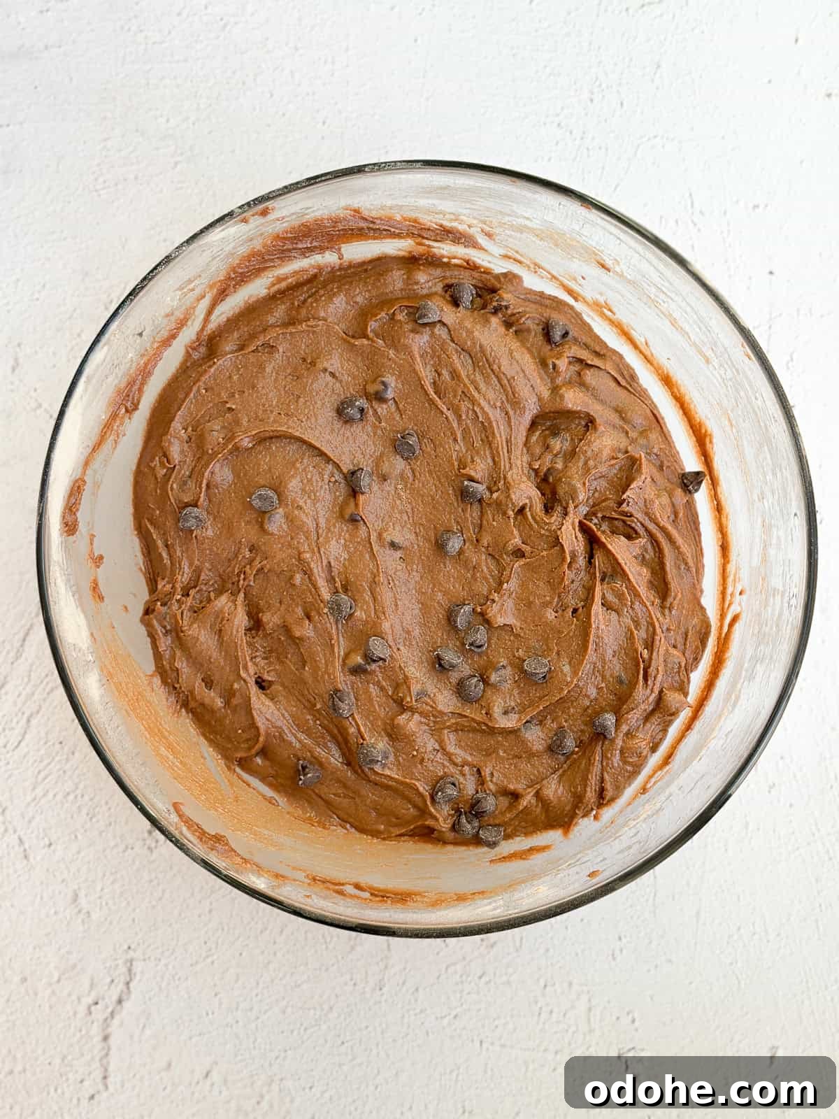 Chewy Sheet Pan Brownies: Perfect Brownie Recipe for Sharing 7 brownie batter mixed together.