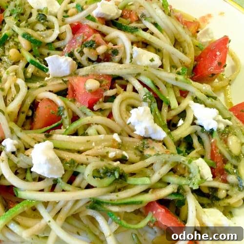 30-Minute Homemade Pesto Pasta with Fresh Basil and Parmesan 7 pesto pasta with zucchini and goat cheese