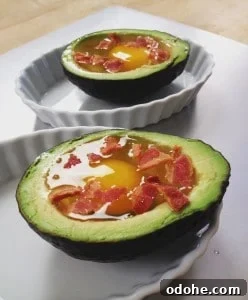 baked eggs in avocado recipe