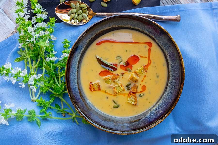 instant pot buffalo sweet potato soup in a bowl gluten free
