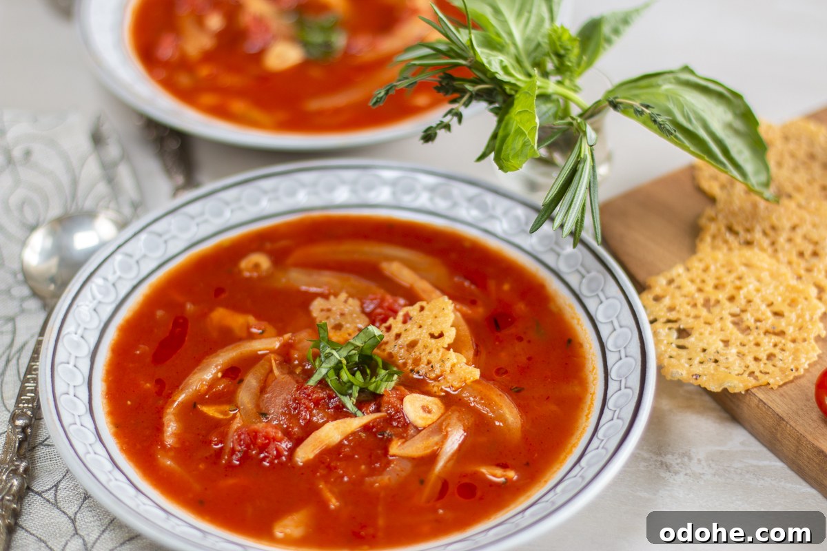 Herbed Tomato & Fennel Soup with Parmesan Crisps and Basil 9 img 15548 8
