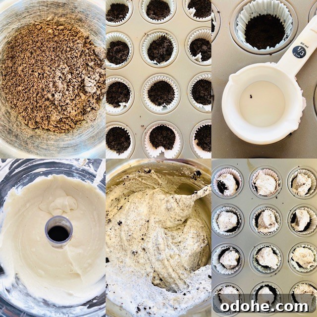 No-Bake Oreo Cheesecake Bites Recipe for Parties 3 oreo-cheesecake-bites-process-shots