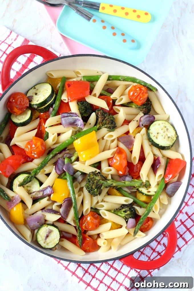 Roasted Veggie Pasta Recipe