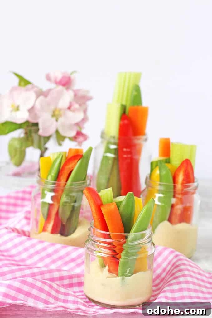 A child friendly hummus recipe served with crudites. Perfect for snacks and picnics