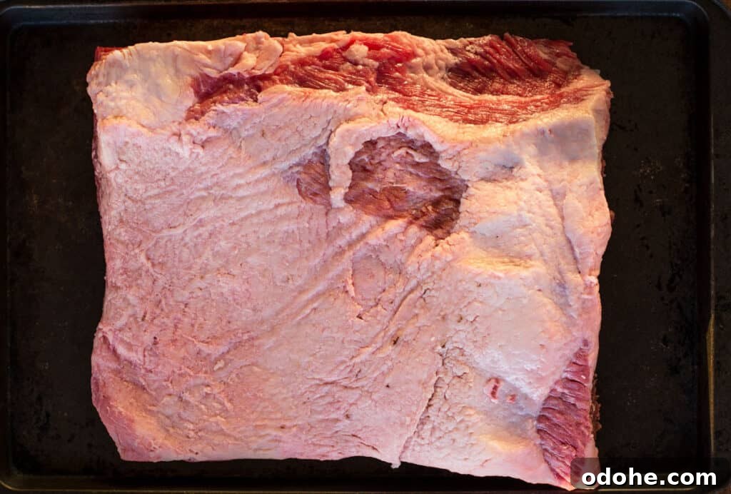 Smoking a Brisket Flat: Step-by-Step Guide for Tender Results 4 raw brisket flat