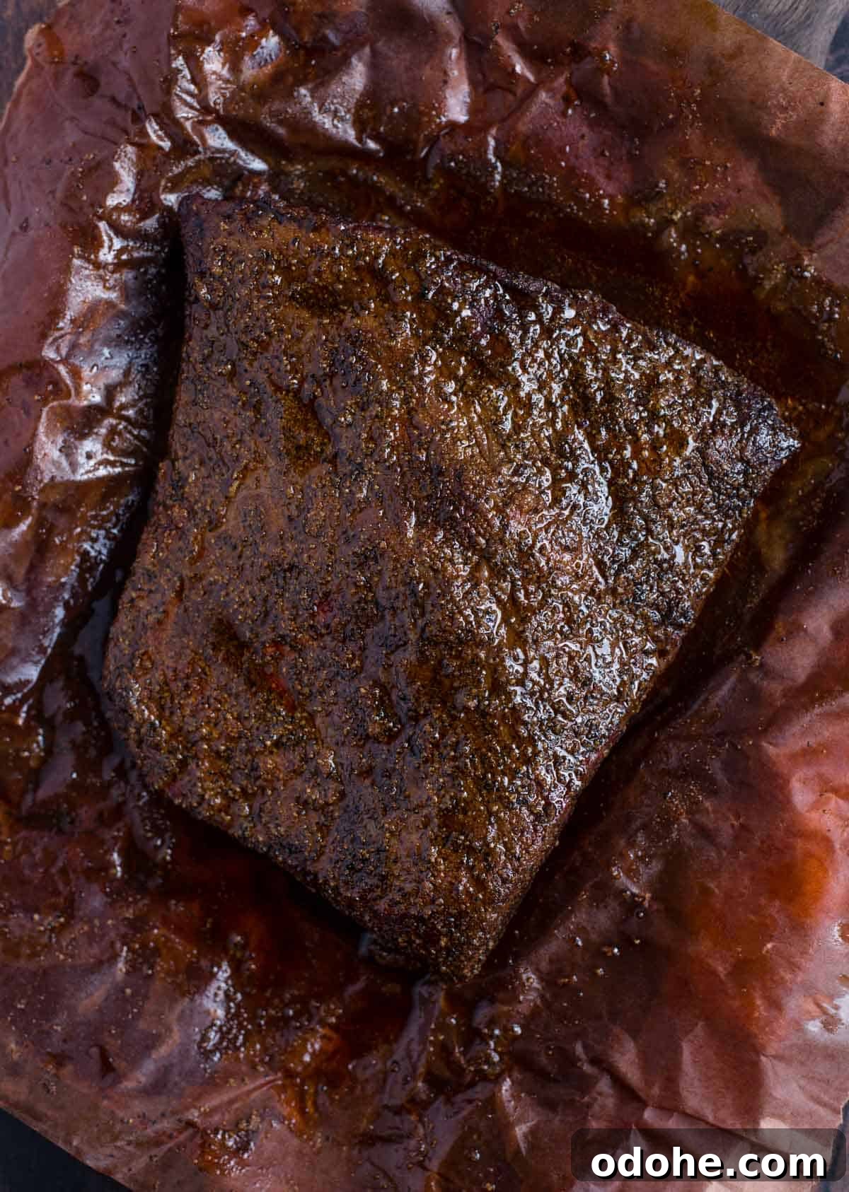 Smoking a Brisket Flat: Step-by-Step Guide for Tender Results 8 A smoked brisket flat after resting one hour