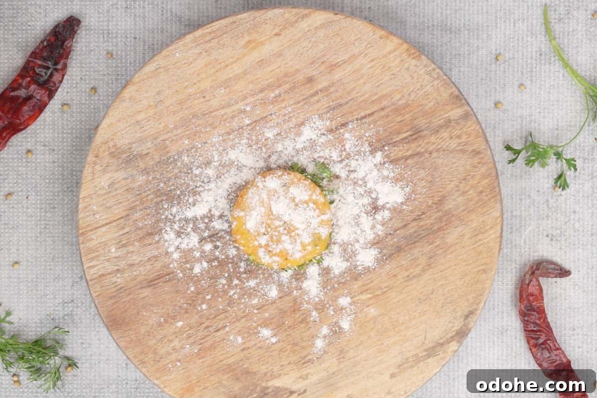 Dough ball dusted with dry flour.