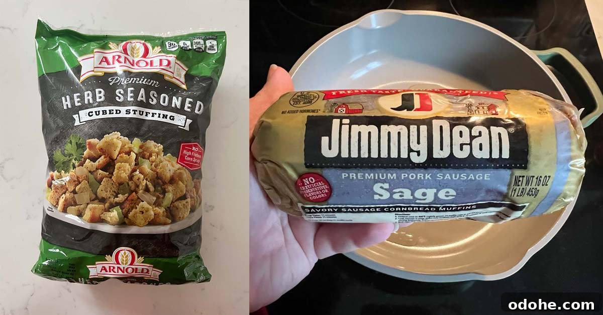 Apple Sausage Stuffing Ingredients