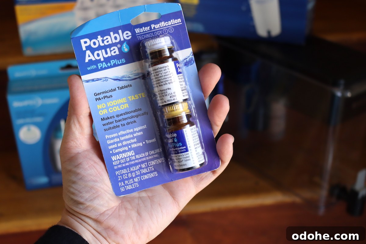 Emergency Water Solutions: Filtration, Purification & Storage Options 7 Potable Aqua Tablets