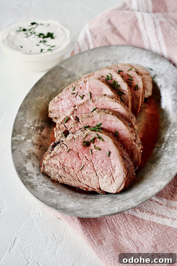 Joanna Gaines Beef Tenderloin with Horseradish Cream | prepared by KendellKreations