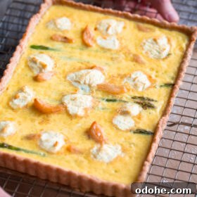 Spring Asparagus and Goat Cheese Quiche