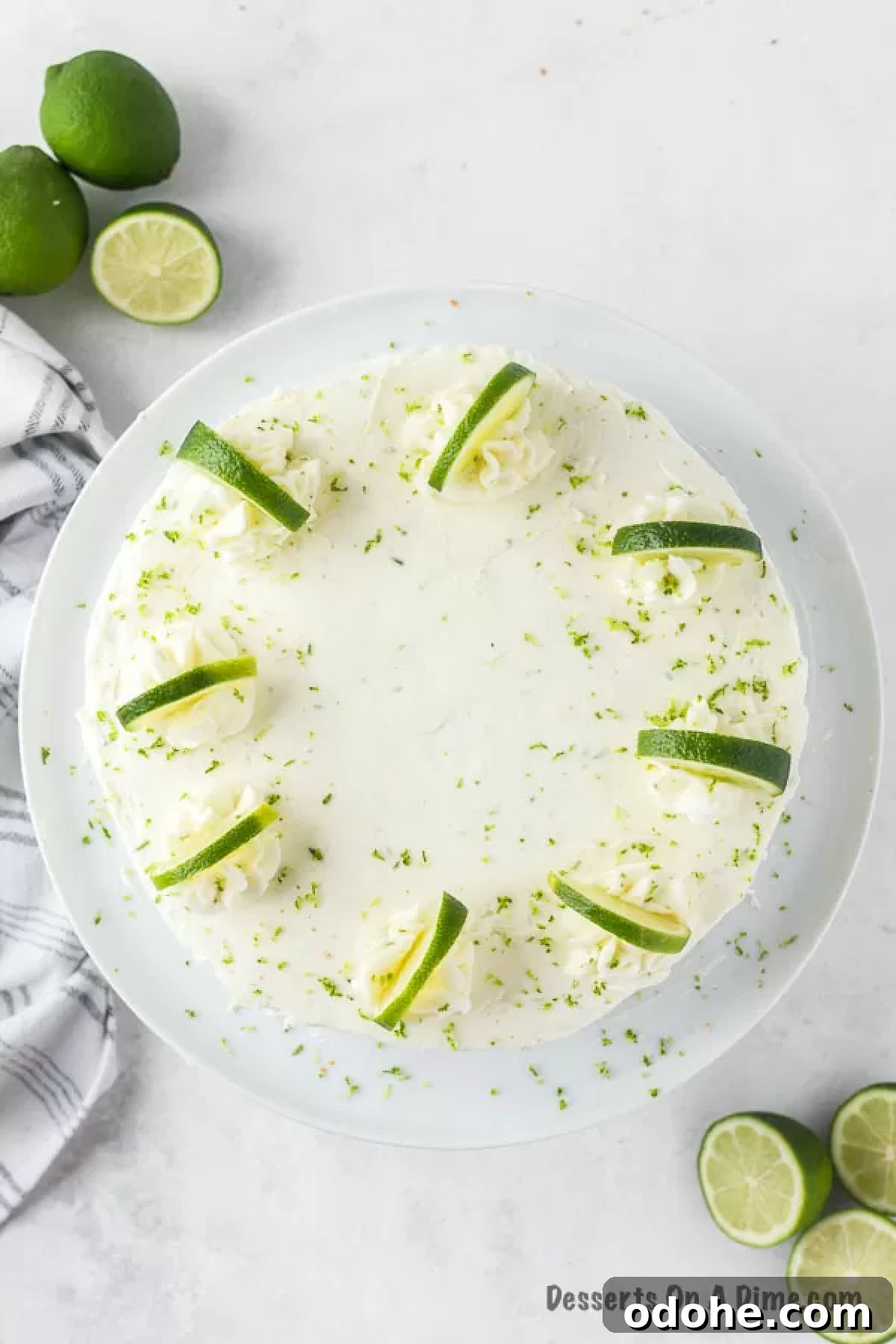 Lime Margarita Cake Recipe: Zesty Layer Cake with Tequila 2 Margarita cake on cake stand.