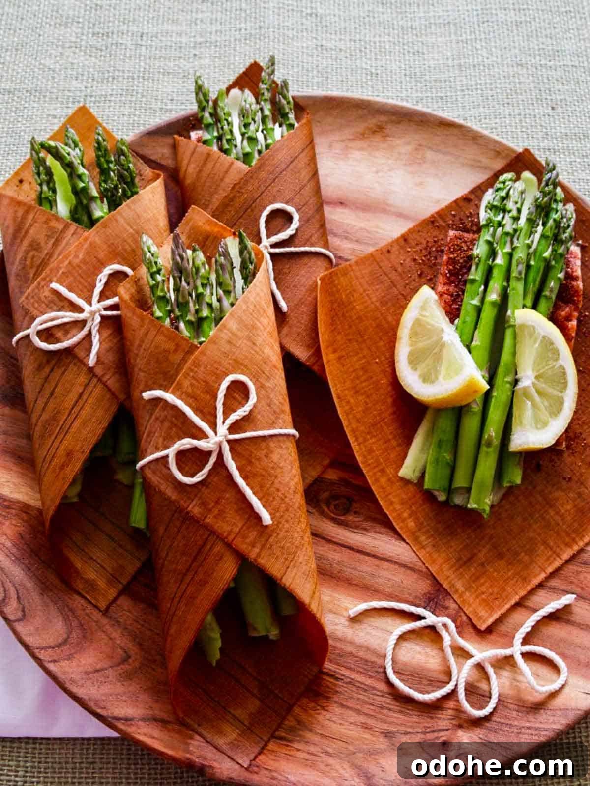 Cedar-Plank Grilled Salmon: Smoky Summer Recipe for Outdoor BBQ 3 Wrapping cedar grilled salmon