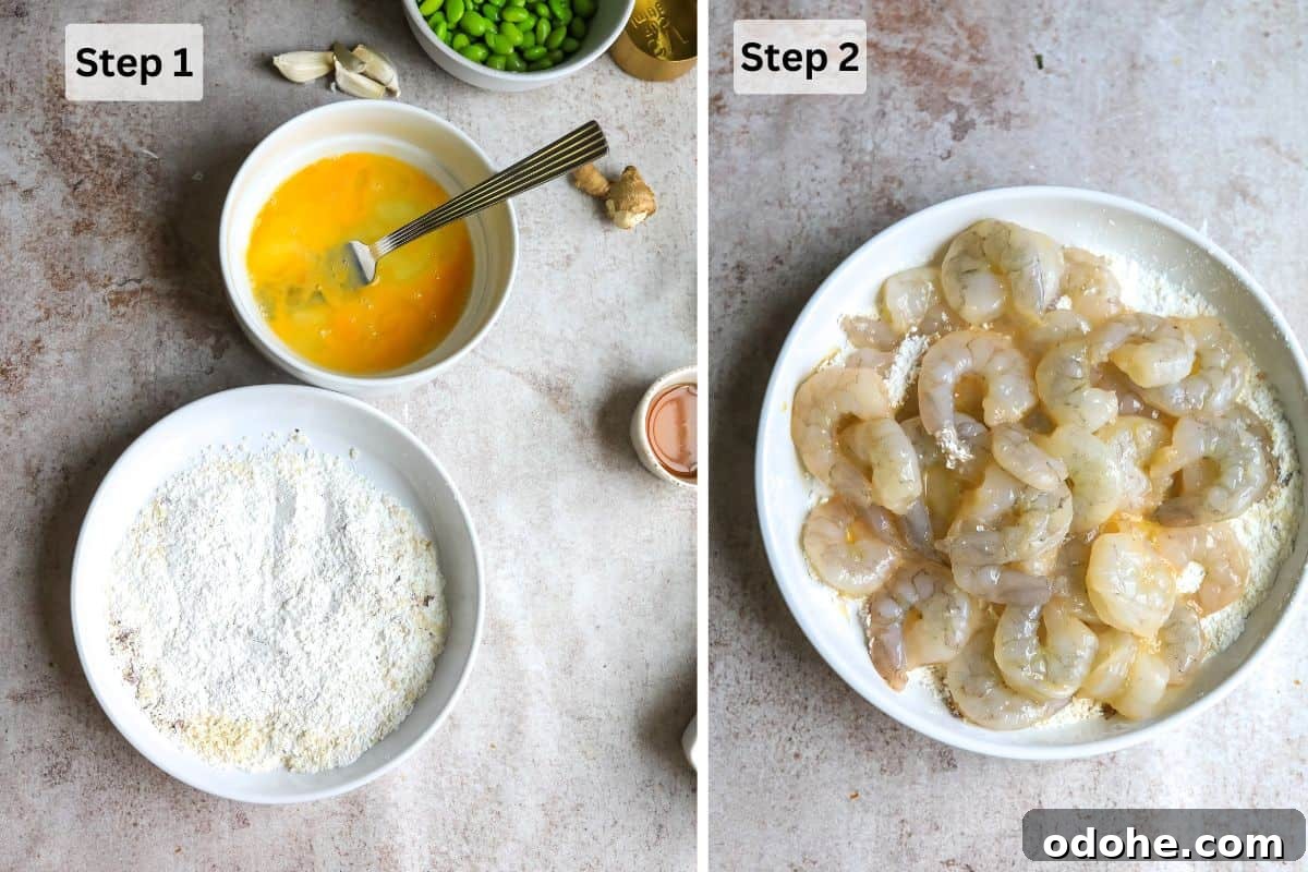 Mongolian Shrimp and Broccoli Stir-Fry Recipe 4 Steps to make this recipe with white bowls and shrimp.