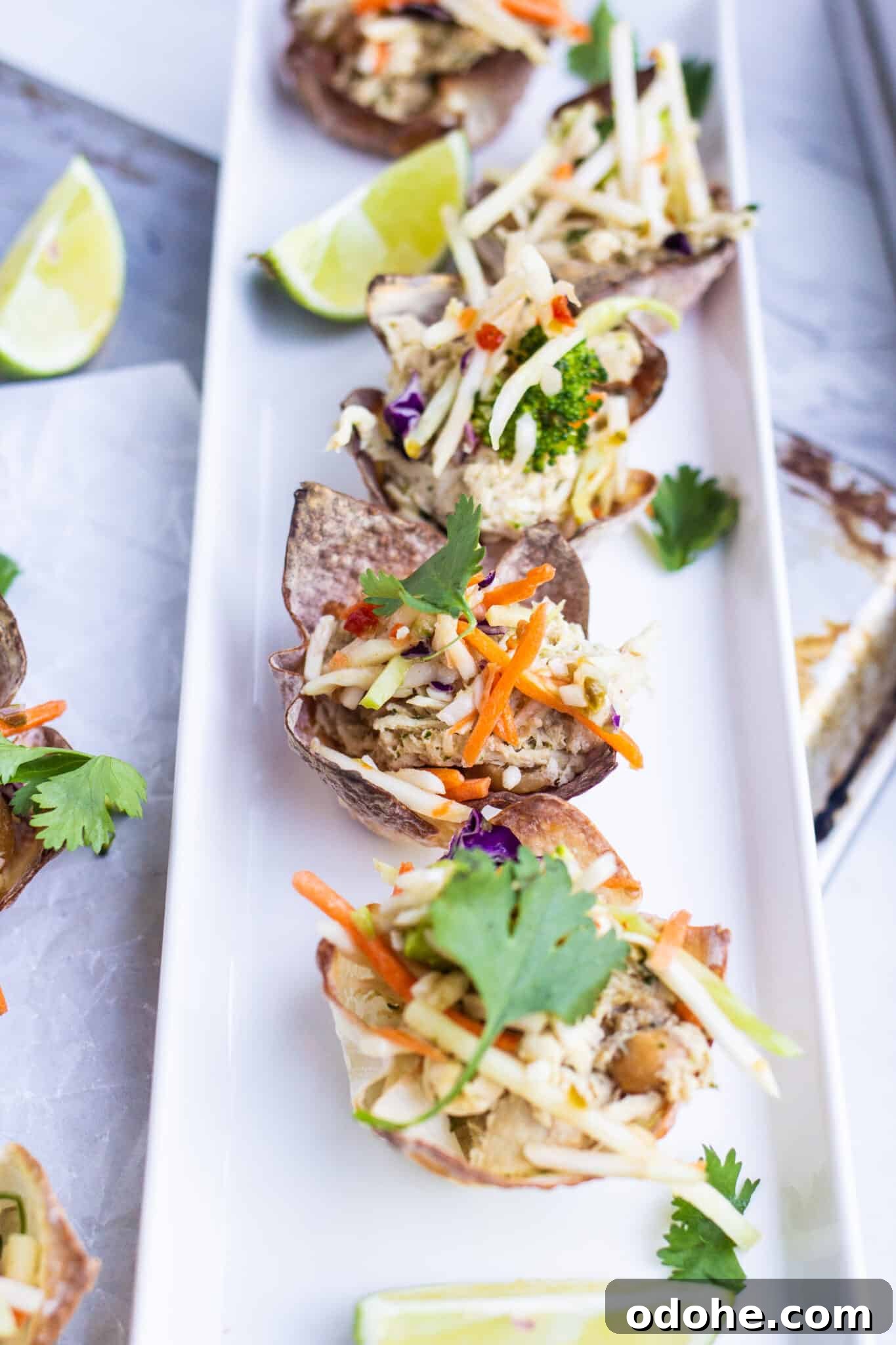 Thai Chicken Salad Wontons Recipe — Crispy Asian-Style Appetizer 6 img 23664 5