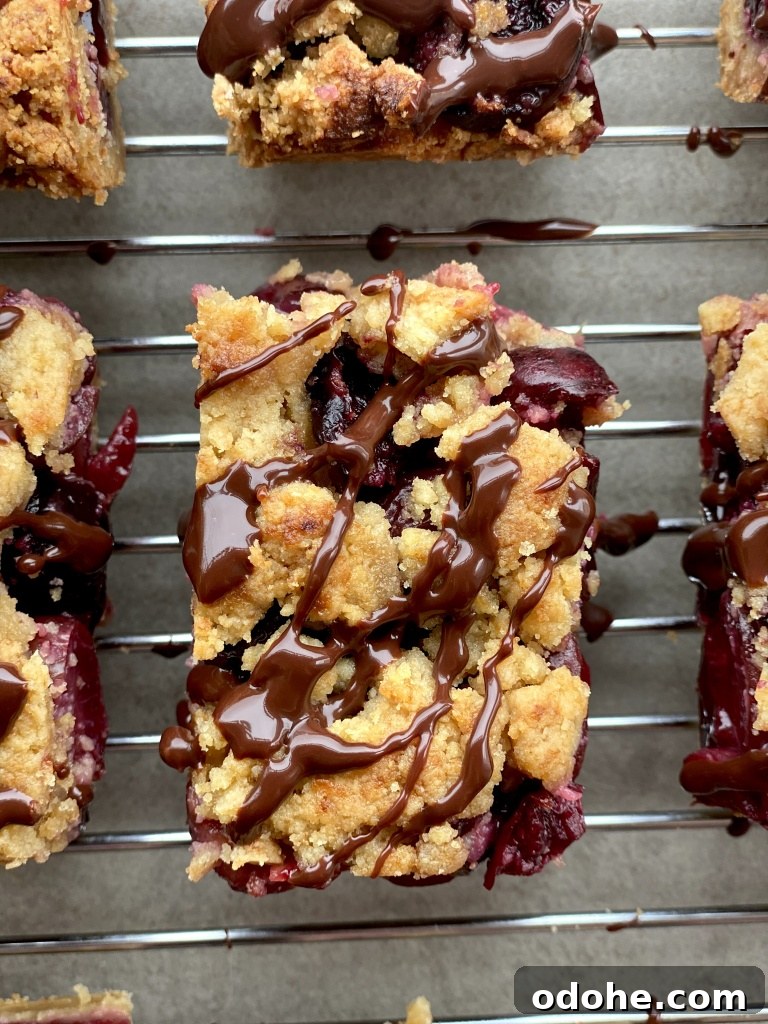 chocolate covered cherry bars
