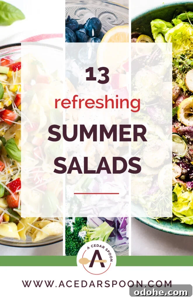 Colorful summer salad