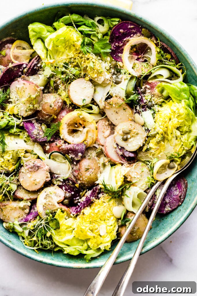 Potato salad with bacon and eggs