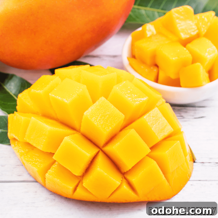 Homemade Mango Popsicle Recipe — Creamy & Refreshing 3 cut mango